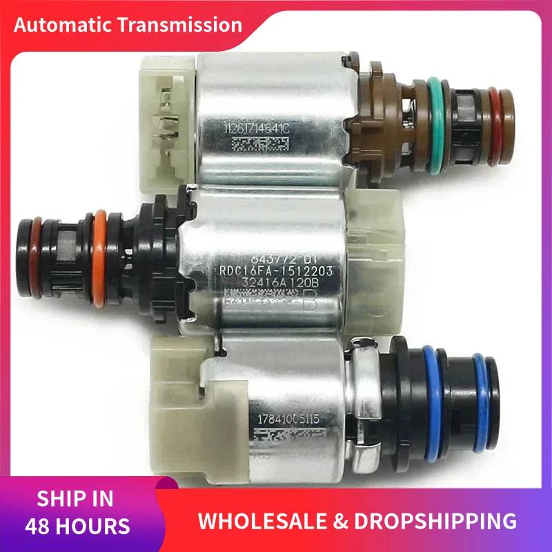 7 Pieces Transmission Solenoid Set Valve Replacement 6F15 6F35 for Ford Vehicles Mercury Car Accesorries Tools