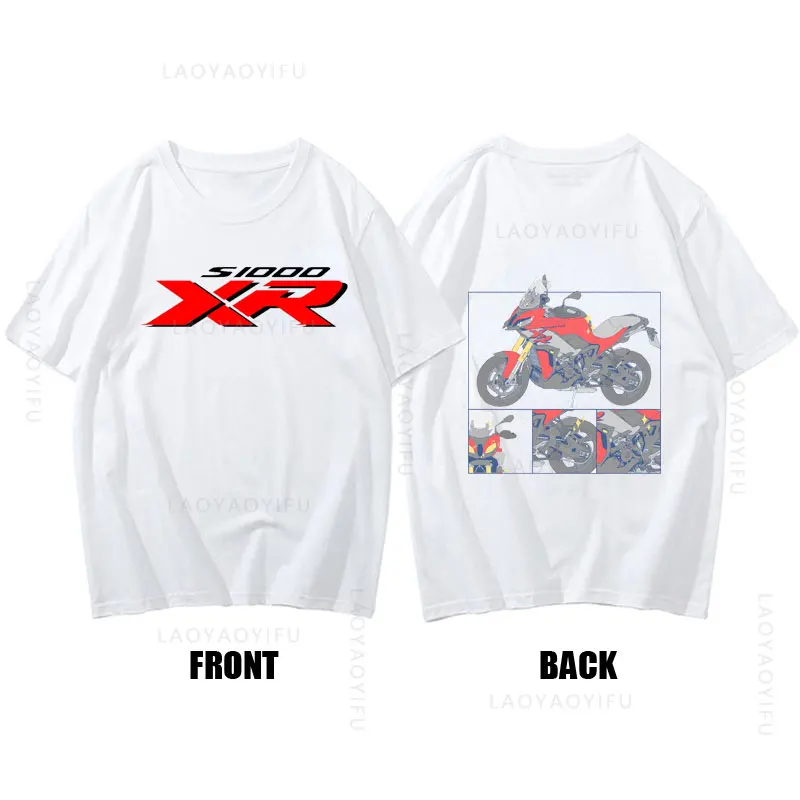 Motorrad S1000Xr Theme 100%Cotton for Driver Motorcycle Fans Summer Fashion Men O-Neck T-Shirt Hipster Male Tee Streetwear Top