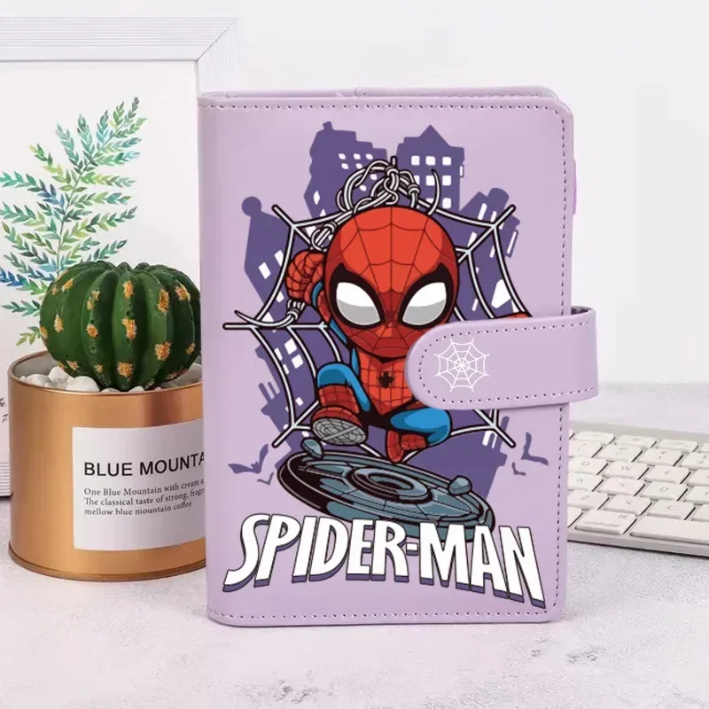 Disney Spider Man Peripheral Ledger Student A6 Notebook Binder Portable Diary Children Friends Girls Gift Stationery Wholesale