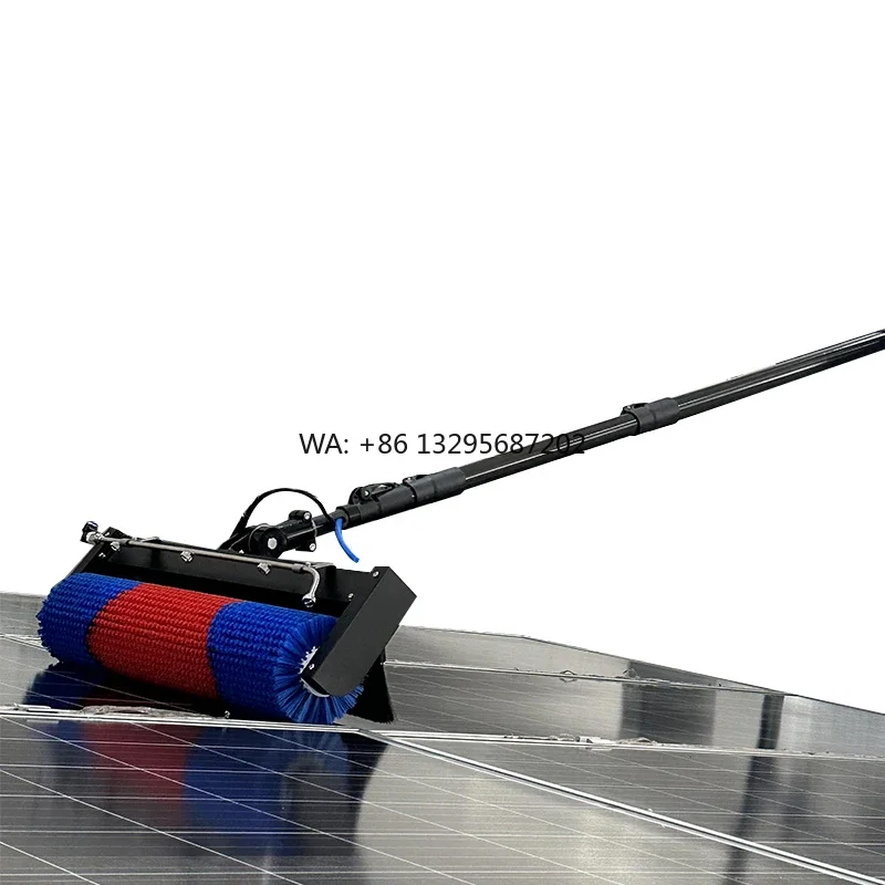 

the Latest Model of 7.5 Meters Length Rolling Solar Panel Cleaning Brush Due Power Supplies System MULR-D03