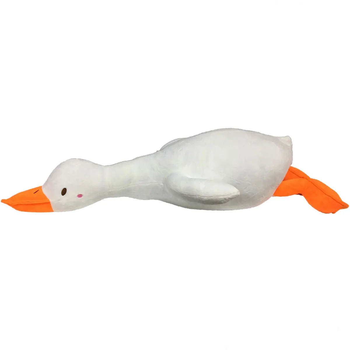 Plush lying duck 80 cm.