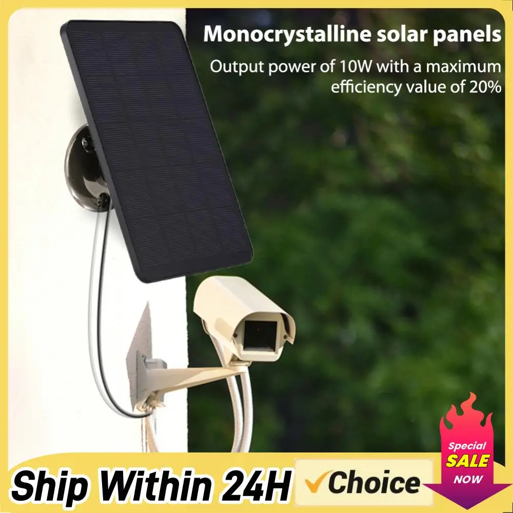 

Солнечная панель 10 Вт 5 В, 2-в-1, для зарядки, водонепроницаемая IP65, портативная, с регулируемым на 360° кронштейном, монокристаллическая, для светильников и ламп