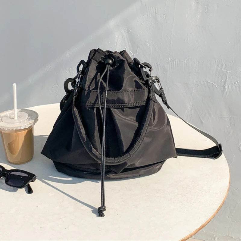 

Korean Fashion Simple Nylon Spring Summer All-match Crossbody Bag Multi-function Personally Commuter Shouldr Pack Leisure Bag