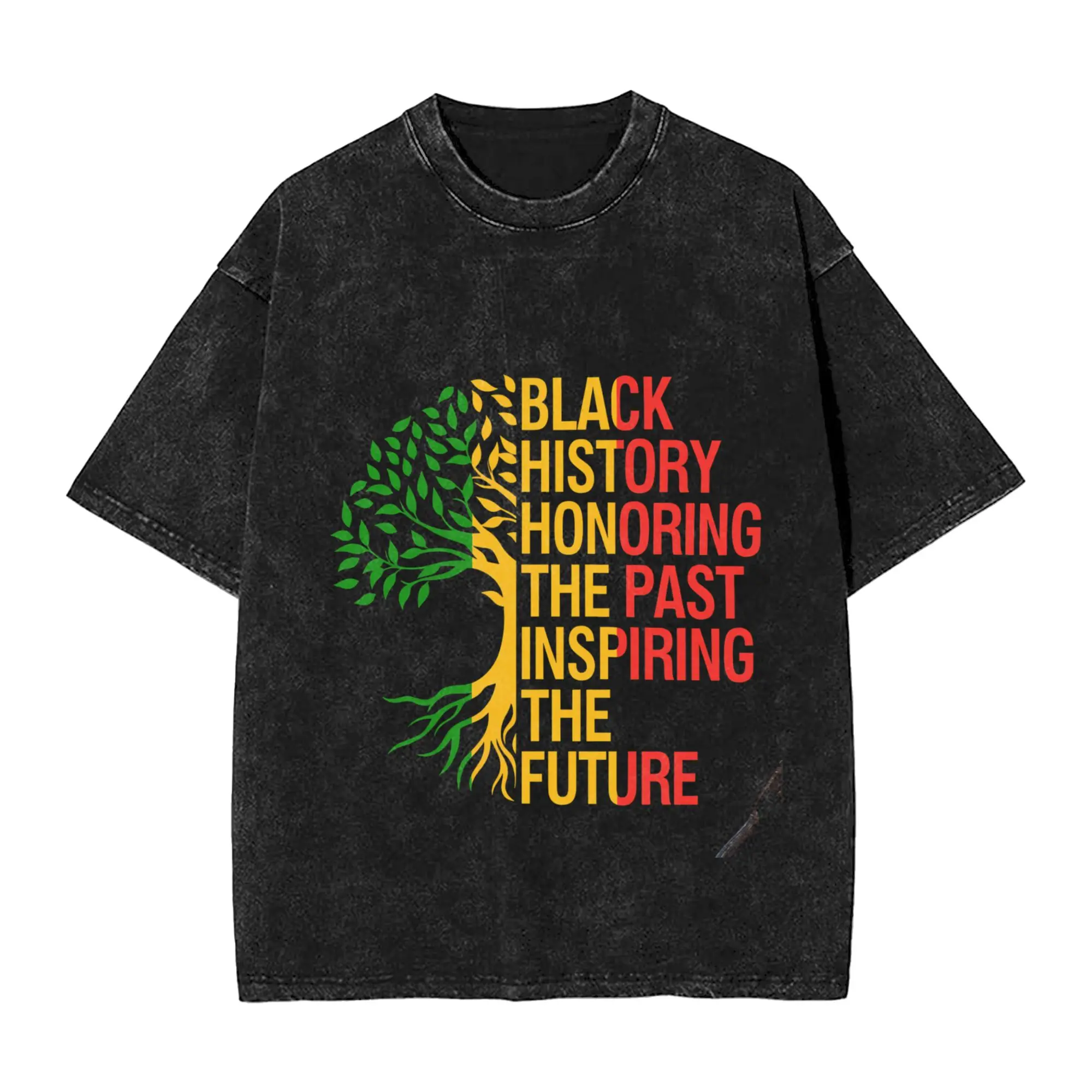 Men's T-Shirt Without Black Inventors History Washed T-Shirts Harajuku  Summer  Basic Simple Casual Tops Birthday Present