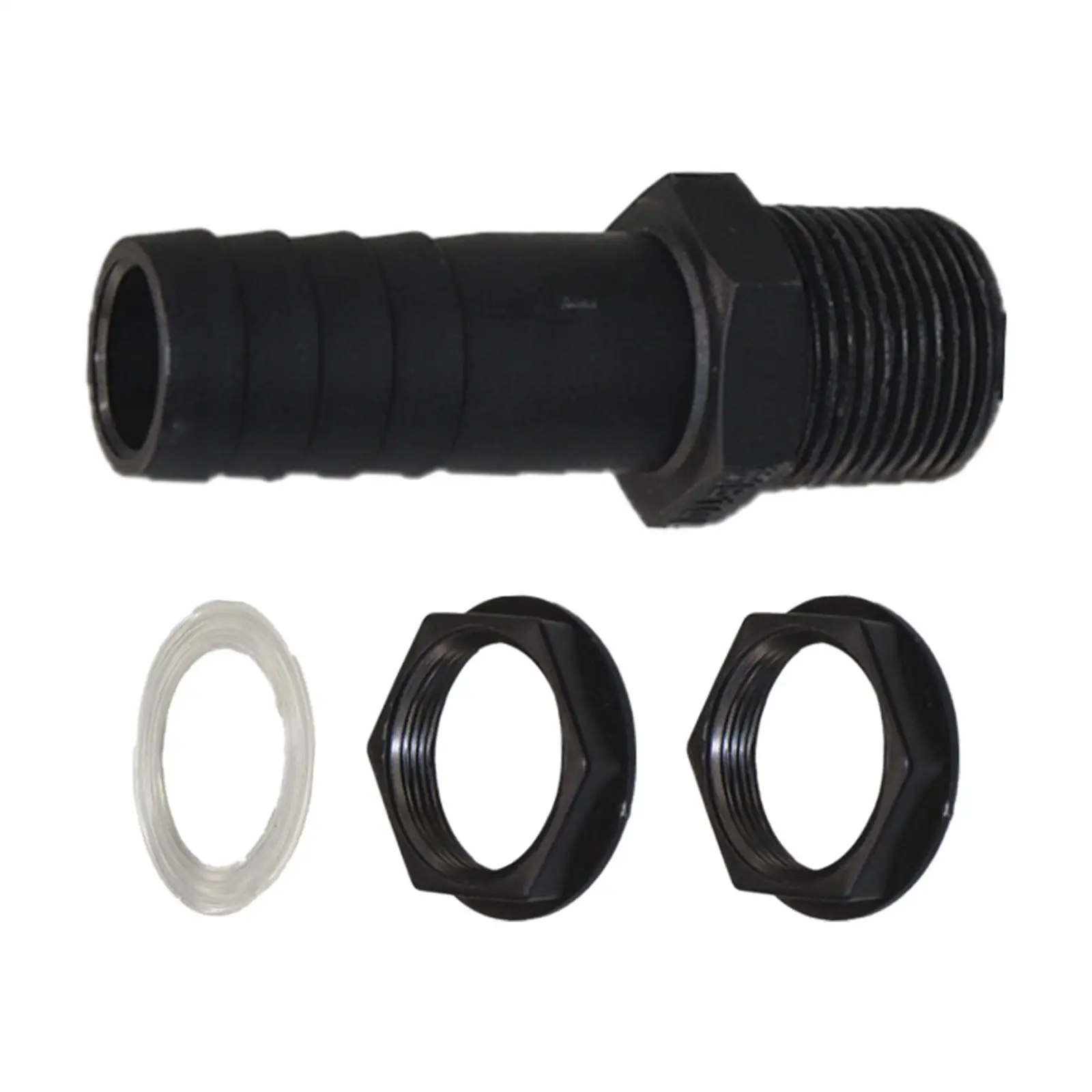 IBC Tank Duct Thick Tank Overflow Connector External Thread Rain Barrel Hose Nozzle for Rain Barrels Water Tanks Aquariums Ponds