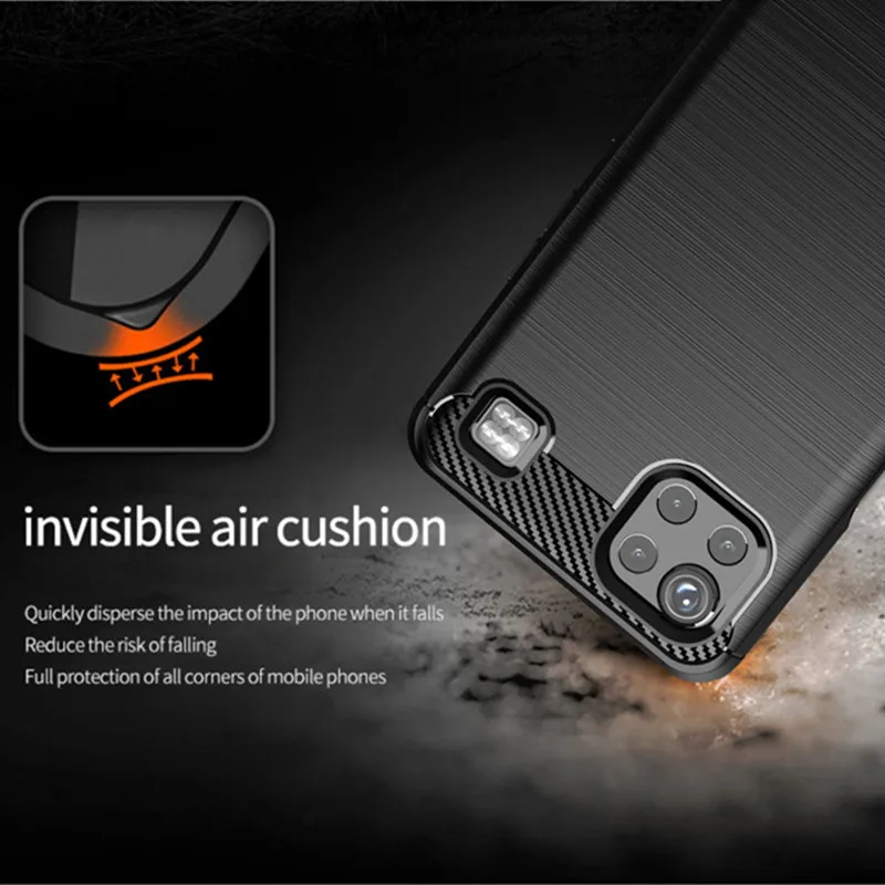 Soft Cover for LG K92 Anti-knock Carbon Fiber Silicone Case for lg k92 5g Matte Back Phone Cases Coque Fundas