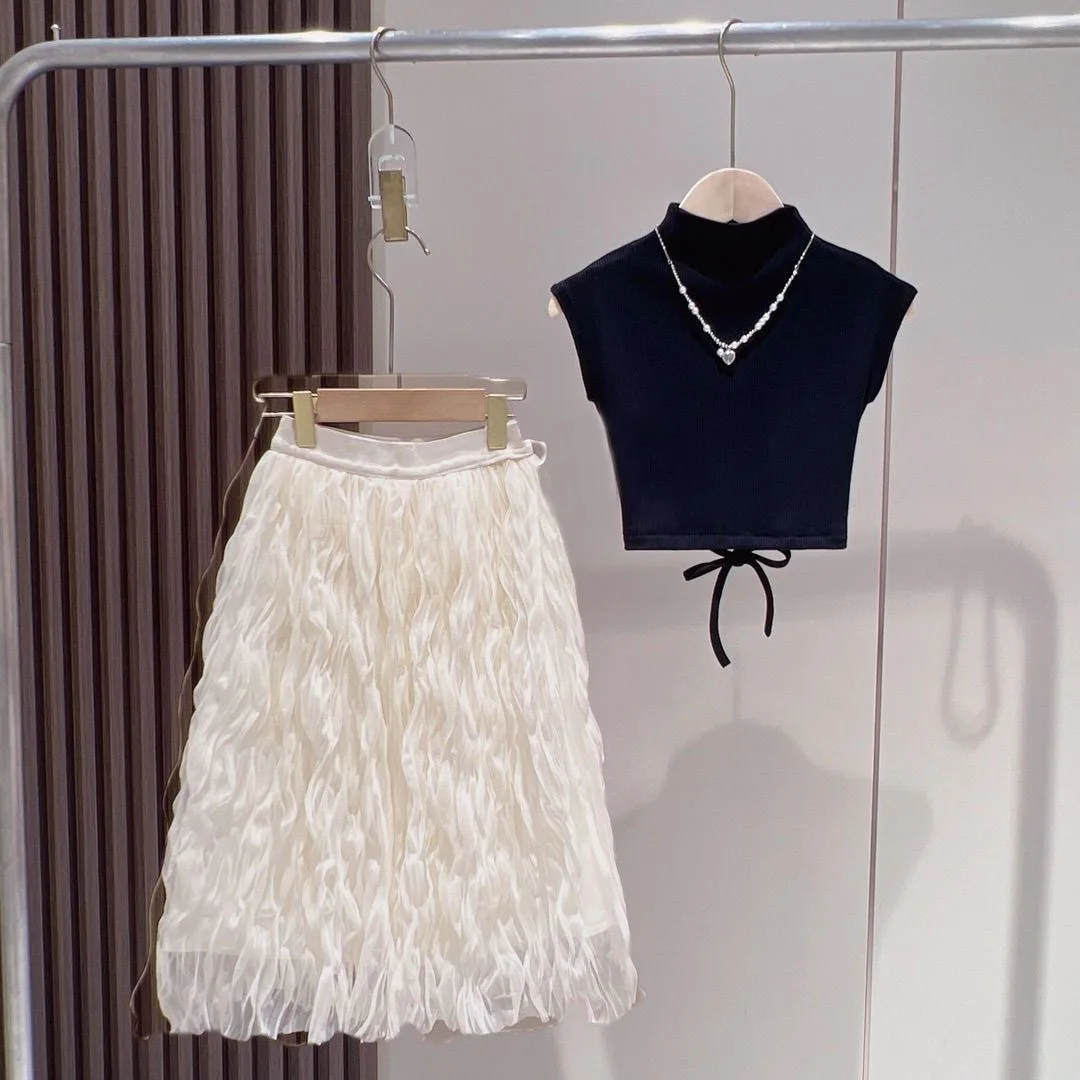 traje-para-nina-2025-novedad-de-verano-chaleco-sin-mangas-para-ninos-falda-traje-versatil-de-dos-piezas-de-manga-corta-para-nina-pequena-moda