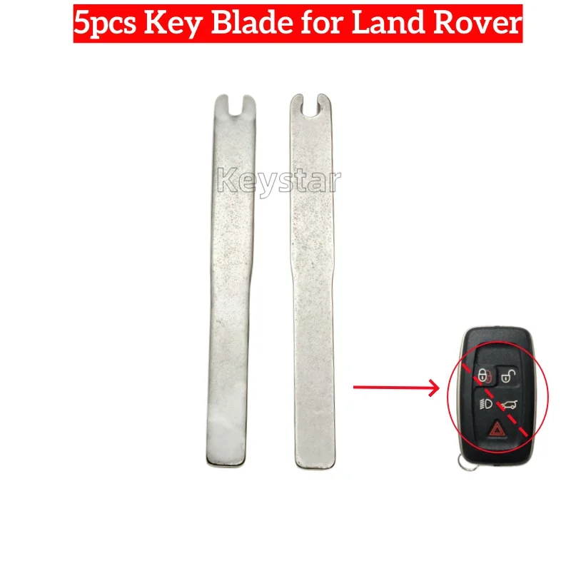 

5pcs HU101 Car Smart Key Blank Keyless Remote Metal Key Blade Spare Emergency Door Key for Range Rover Sport Vogue Land Rover