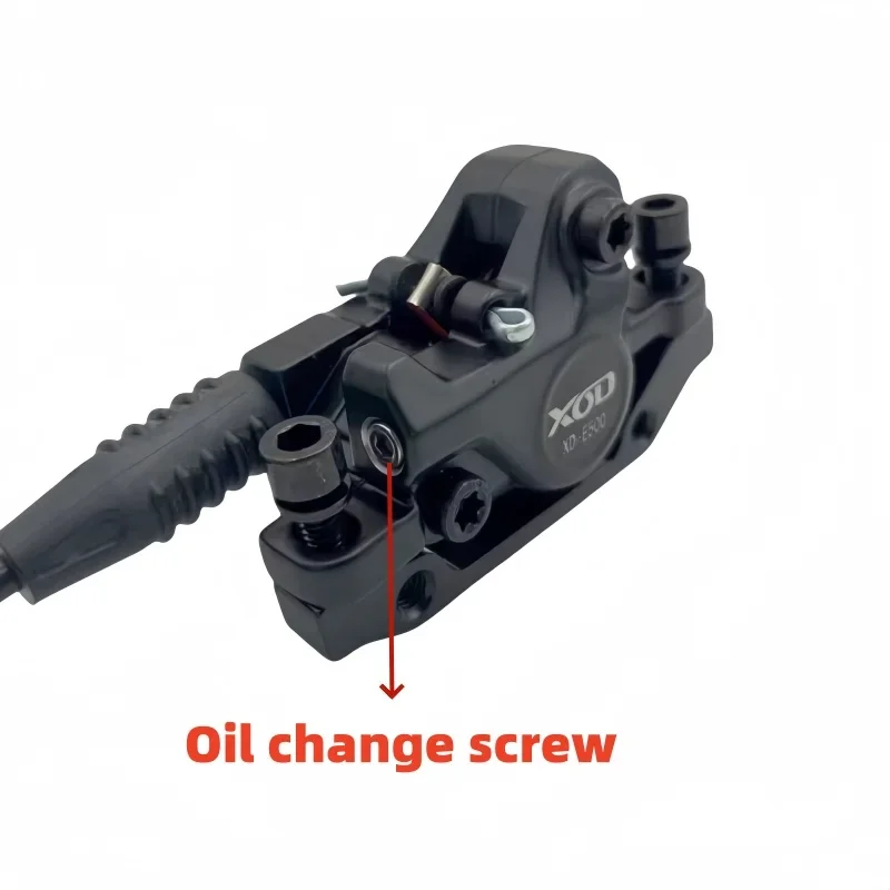 XOD E500 E-Bike Hydraulische Bremse mit Stromabschaltung, 2-poliger wasserdichter Stecker, Schlauch vorne 1000 mm / hinten 1850 mm, Fahrrad-Scheibenbremse – Detail 6