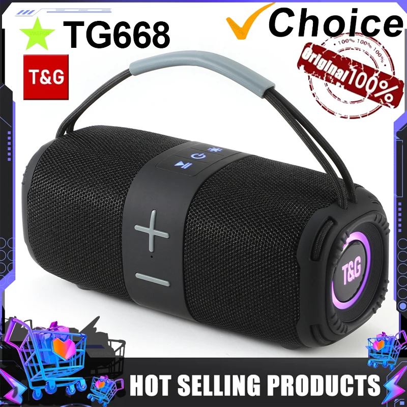 T&G TG668 50W High Power Caixa De Som Bluetooth Speaker Portable Column For PC Computer Speakers Subwoofer Music Center Boom Box