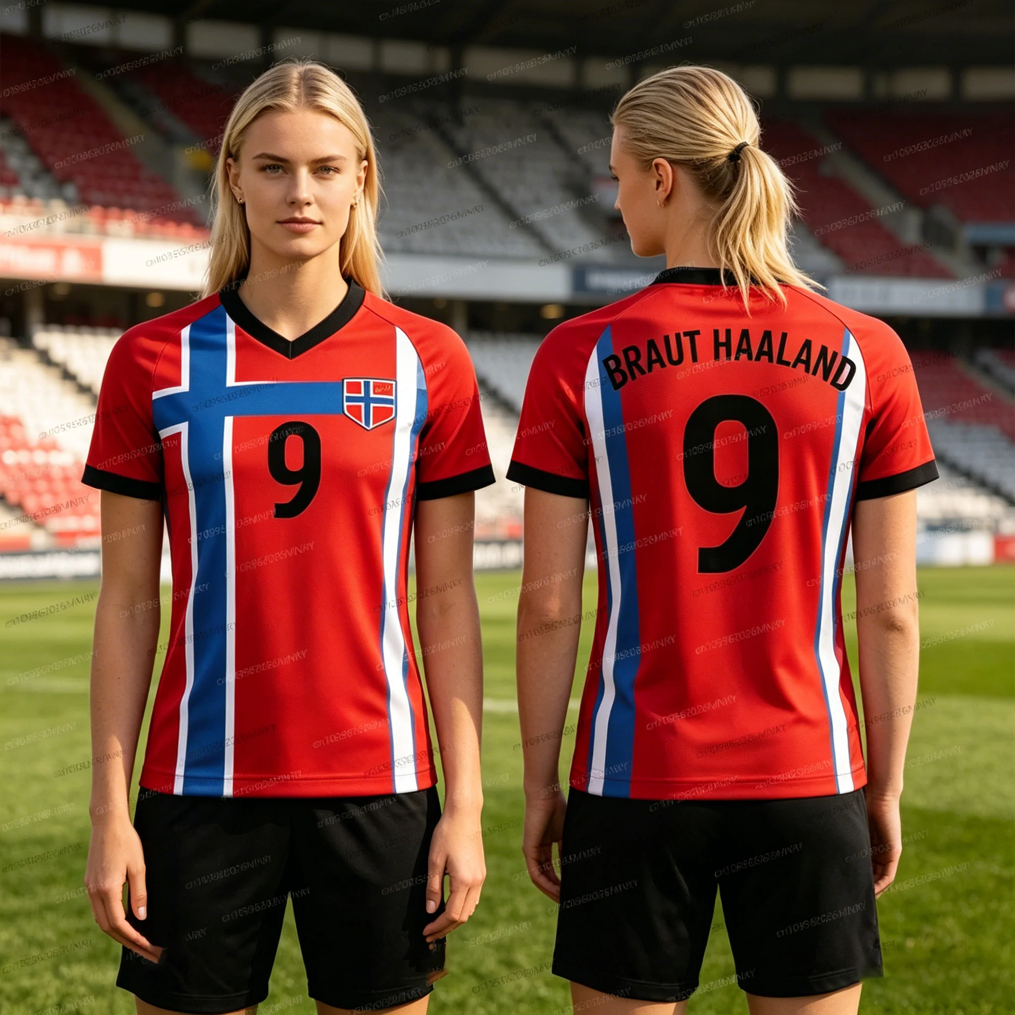 2026 Norway Flag Emblem Jersey Summer Woman Jersey Training Uniforms Jersey Breathable Quick Drying Fan Jersey Women Jersey