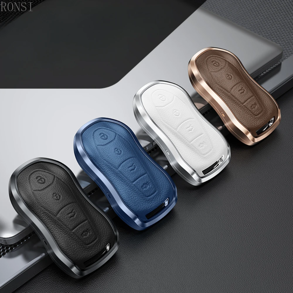 Alloy Leather Car Remote Key Full Cover Case for Geely Azkarra FY11 Atlas Pro New Emgrand GS X6 SUV EC7 Styling Accessories