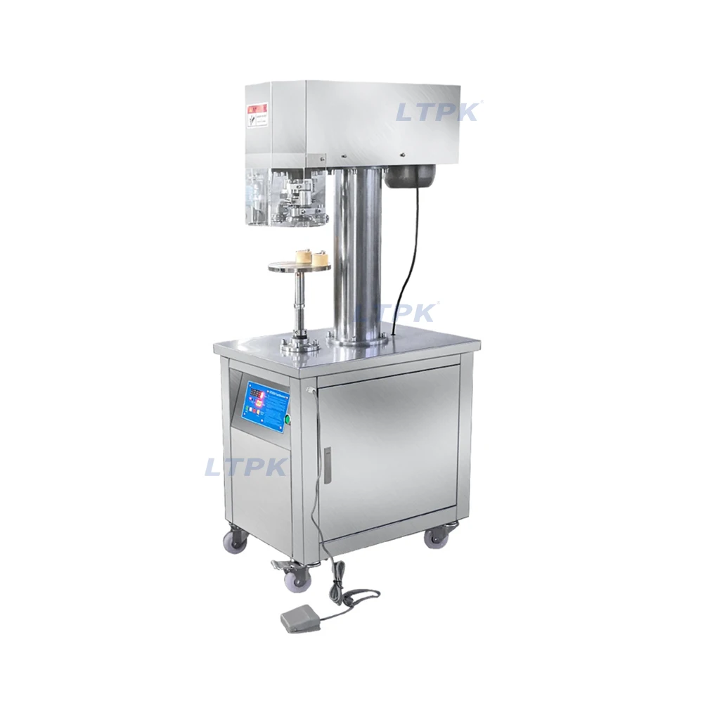 

LT-100 Semi-automatic Peel off Lid Can Sealer Seamer Sealing Machine for Pet Aluminum Metal Tin Can Capping Sealing Machine