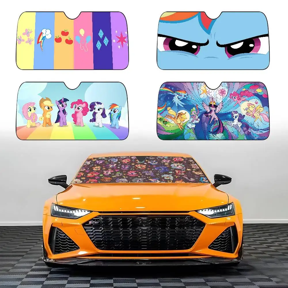 

TV M-My Littles Ponys Car SunShade Car Sunshade Covers Cover Universal Windscreen Folding Visor