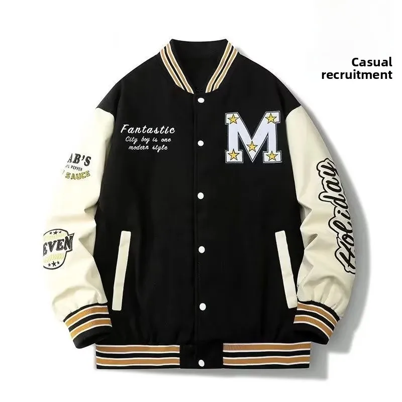 

2023 Autumn New Fashion Men's Jacket Versatile Loose Fit Lazy Simple Harajuku Style Artistic Top Quality Streetwear