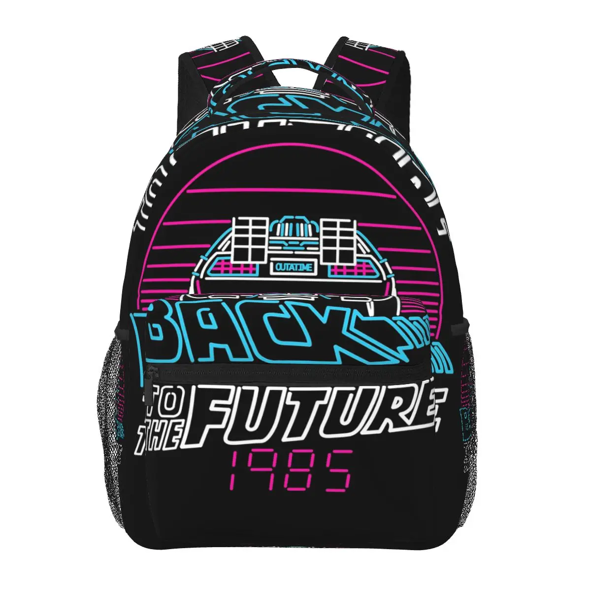 العودة إلى المستقبل 80s Delorean Future 1985 حقيبة الظهر رائجة البيع Daypack الأطفال BookBag حقيبة مدرسية حقائب كتف للرجال والنساء