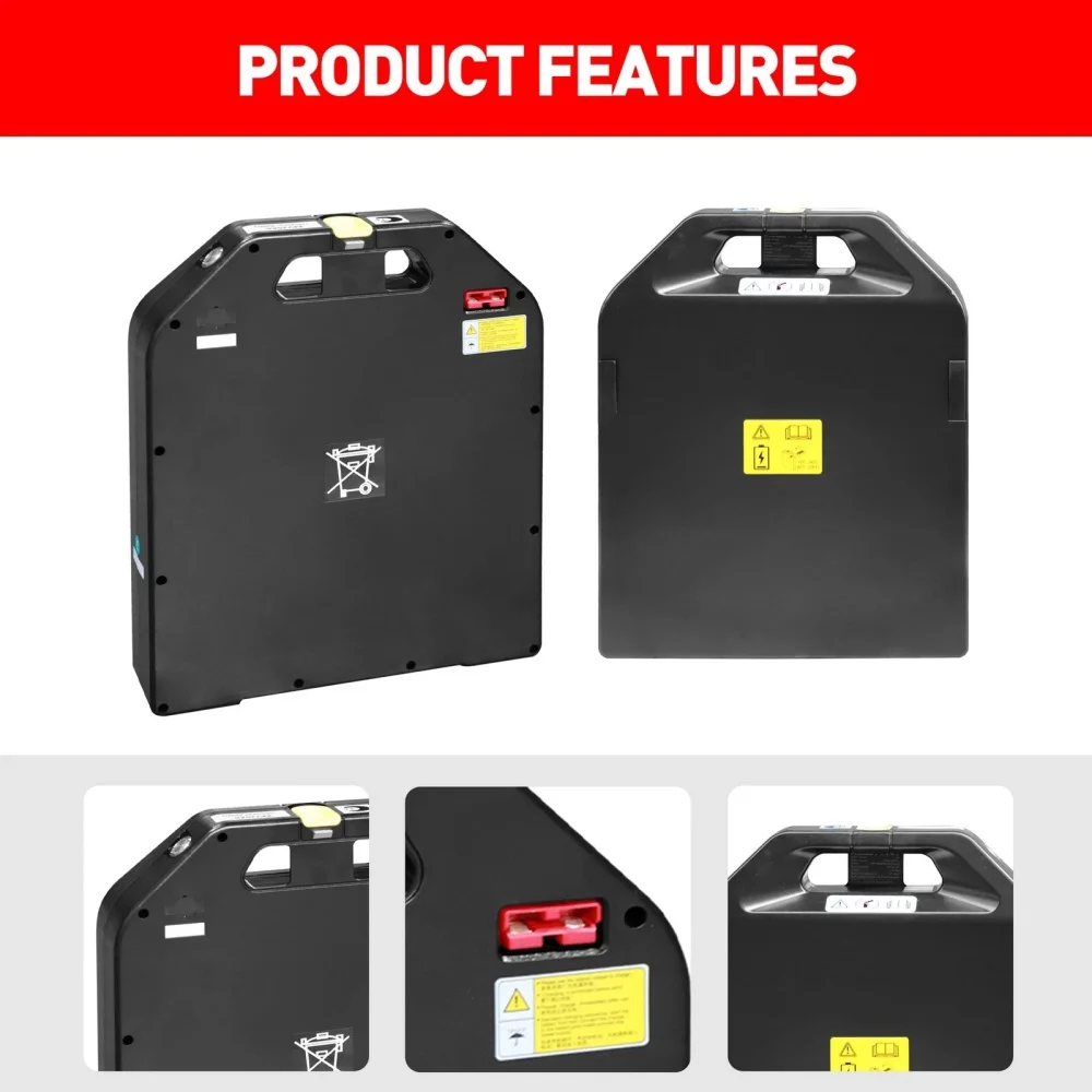 Electric Pallet Jack LiFePO4 Battery, 24V 30Ah Lithium Battery for NOBLELIFT ATOM PTE15Q-A CLG2015L-N2 Electric Pallet Truck