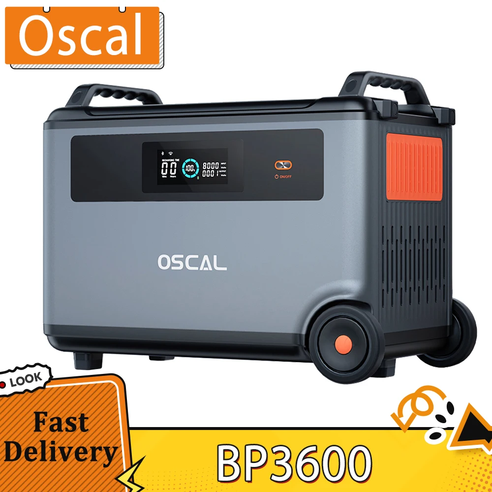 Oscal BP3600 3600Wh Extra Battery Pack for PowerMax 3600 Rugged Power Station