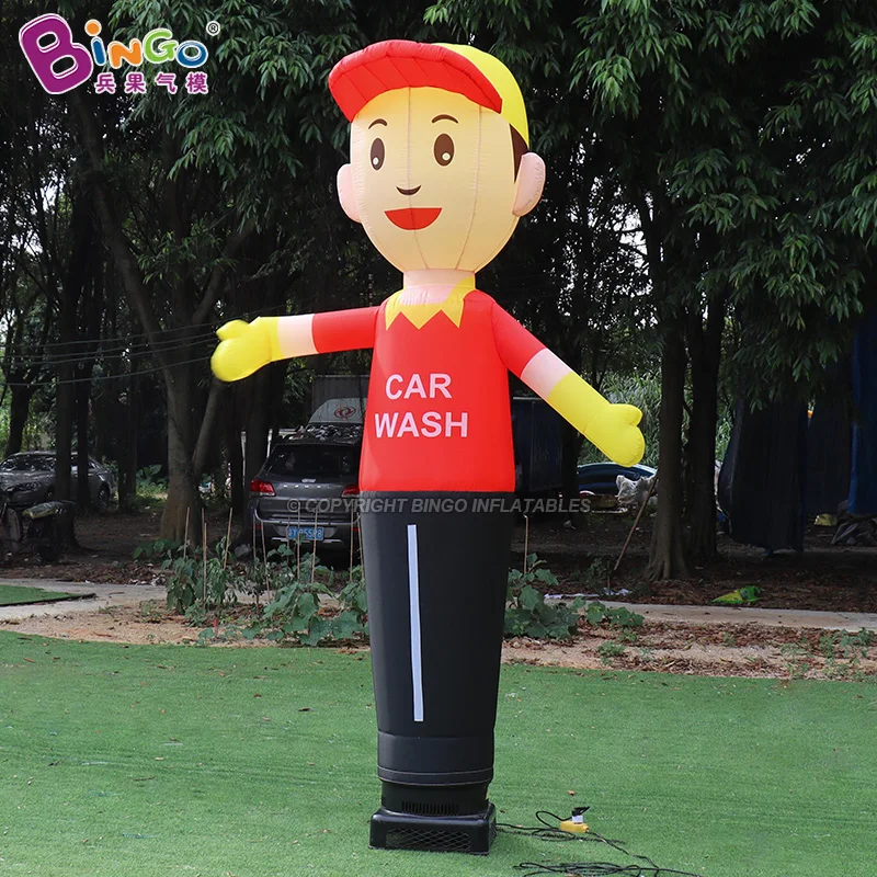 2.7 Meters Height Inflatable Car Wash Air Dancer For Advertising Decoration 10ft Blow Up Tube Man Balloon