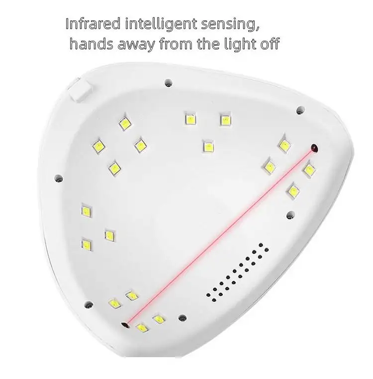 UVおよびUSB充電式ネイルランプ,タイマー30s 60s 90s,マニキュアおよびペディキュアツール