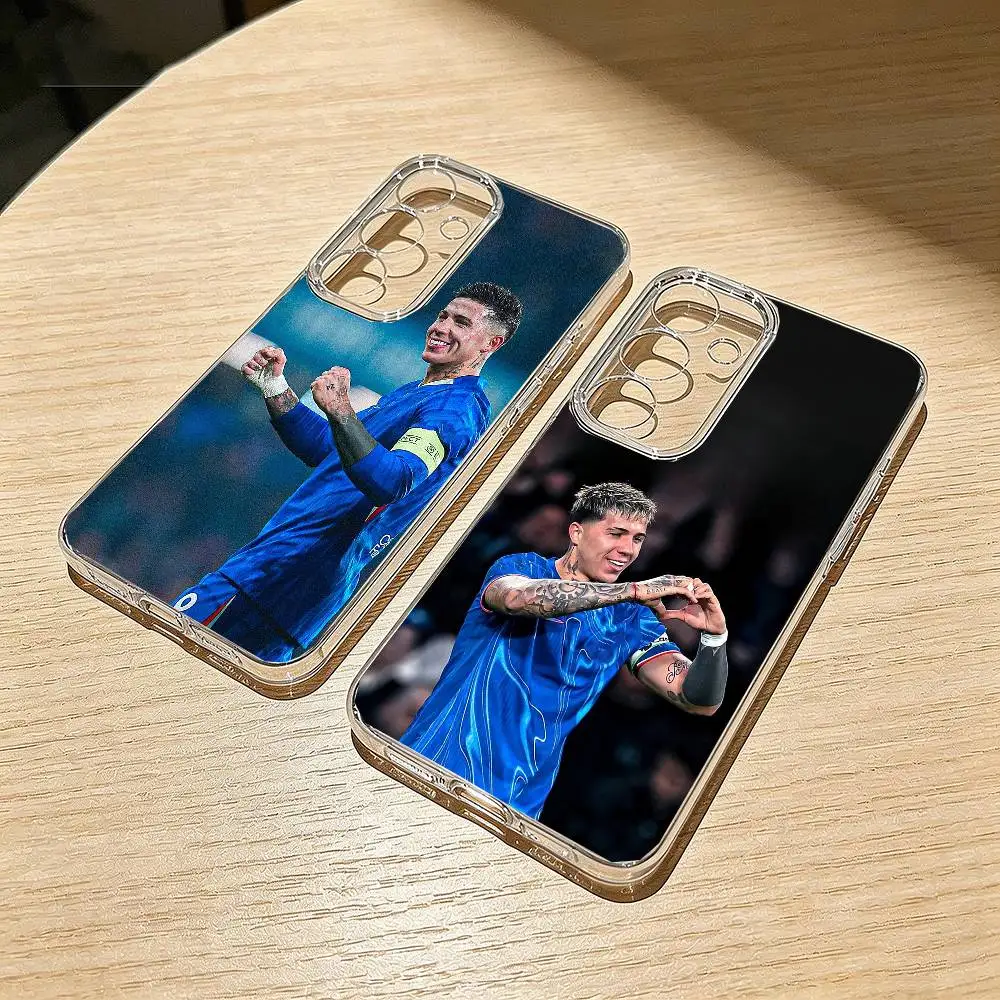 Visionary E-Enzo Fernandez Phone Case For Samsung S25,S24,S21,S22,S23,S30,Ultra,S20,Plus,Fe,Note,10,9,5G Transparent Cover