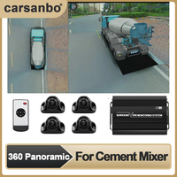 Carsanbo Car 360° Surround Bird's Eye View Camera System Auto 360 Seamless (3D+1080P) View Recorder Is Suitable for Crane Truck