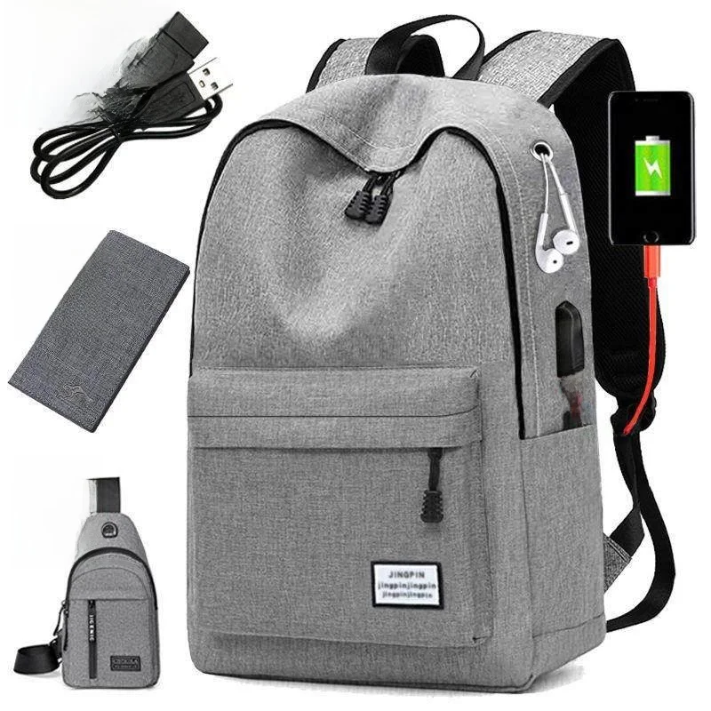 

Повседневная мужская сумка-рюкзак из холщовой ткани с двумя лямками, мягкой ручкой, легкая, водонепроницаемая, для ежедневного использования и поездок на работу