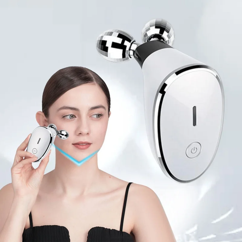 Rollen massage gerät Hochfrequenz Vibration Hals verjüngung V-Facelift ing Massage gerät 3D Dual V Form Straffung Gesicht