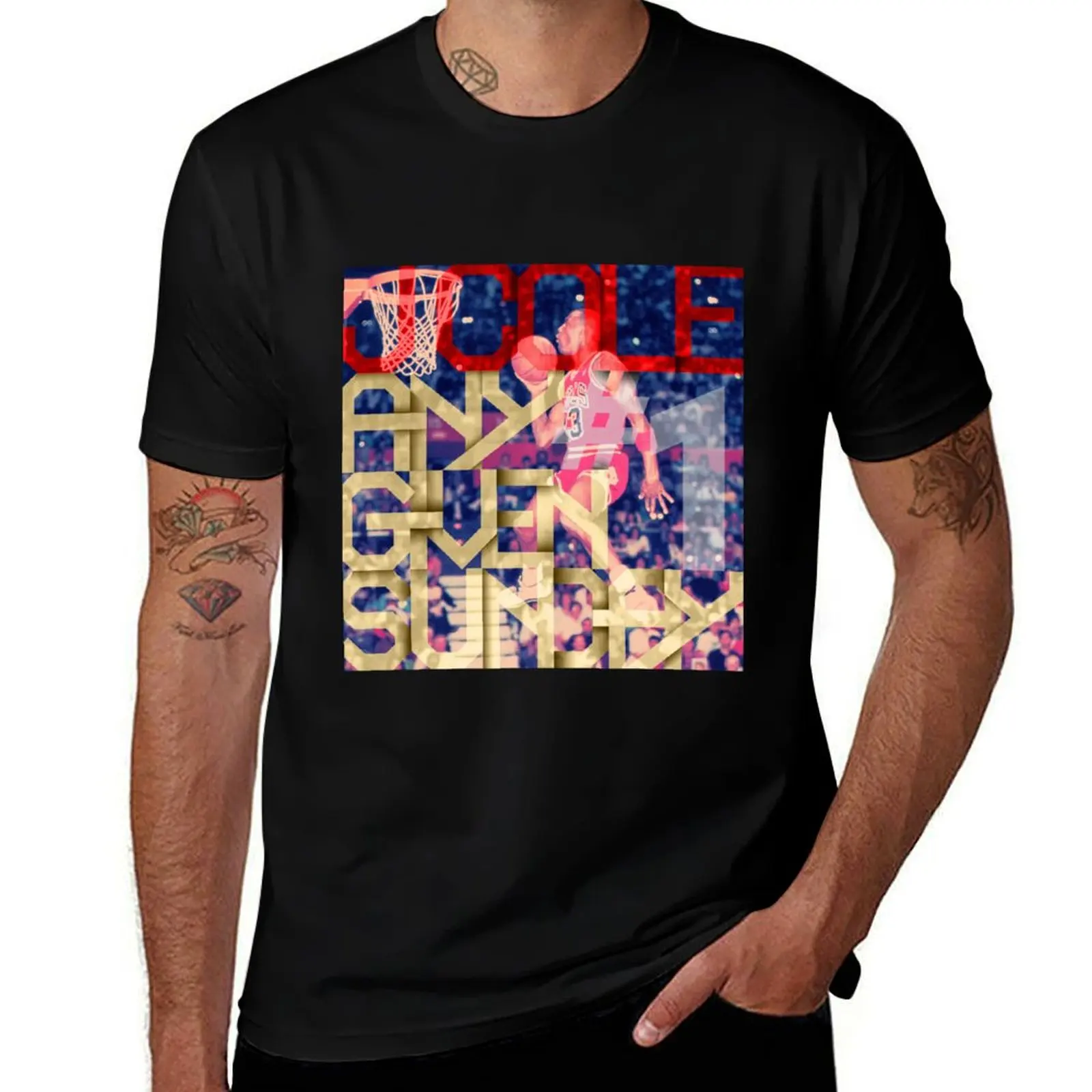 J Cole 2014 any given sunday T-Shirt Breathable Lightweight Summer Top T-Shirt