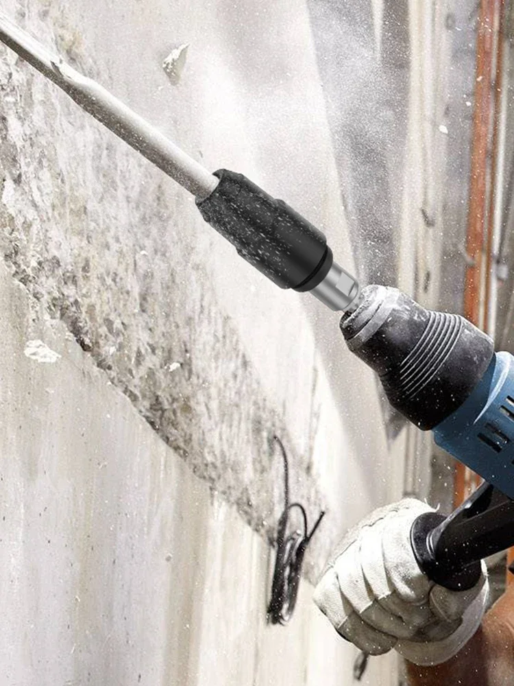 Adaptateur SDS-Plus vers SDS-Max pour marteaux rotatifs, en acier au carbone, résistant aux chocs, tige ronde, convertisseur permettant d'économiser du travail