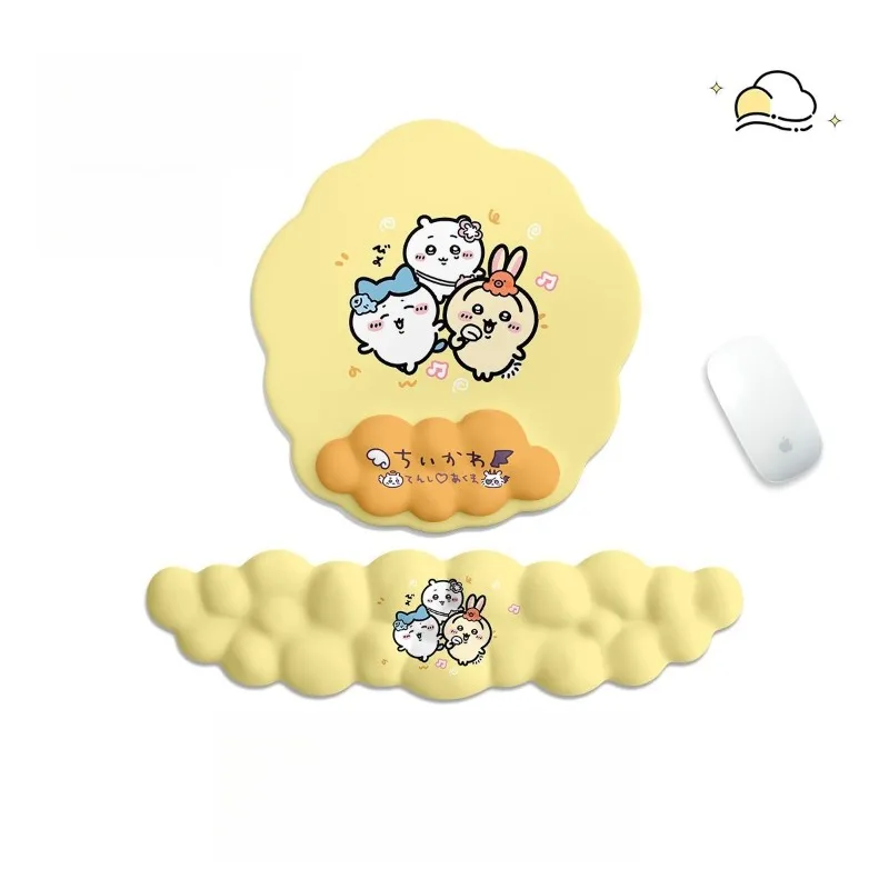 Cartoon Kawaii Wristguard Mouse Pad Keyboard Hand Rest Wrist Rest Three-dimensional Gentle Support Soft Good Resilience Chiikawa