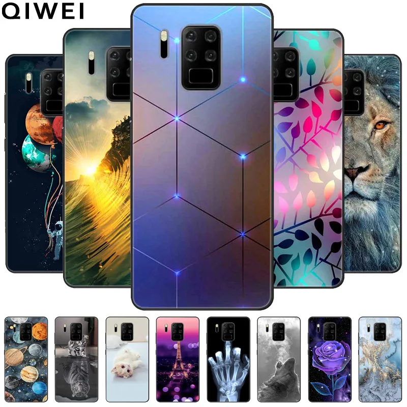 For Oukitel C18 Pro Case 6.55\'\' Cute Cats Painted Soft TPU Silicone Phone Cover for Oukitel C18Pro Cases C 18 Pro Protector Capa