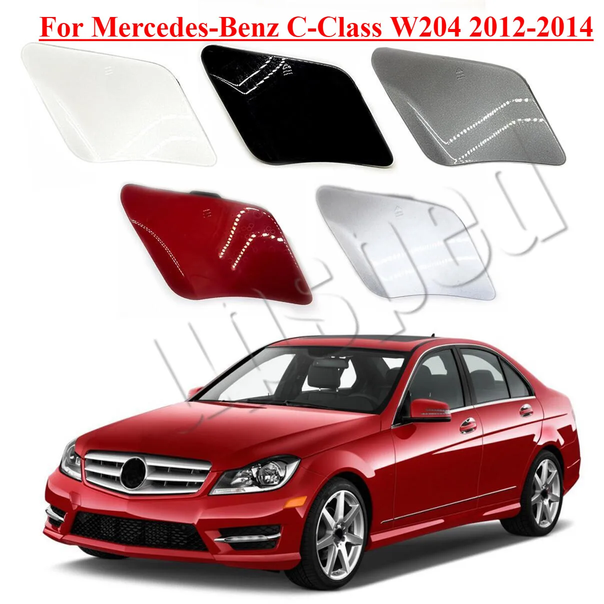 

Front Bumper Tow Hook Hole Cover Cap For Mercedes-Benz C-Class W204 2012-2014