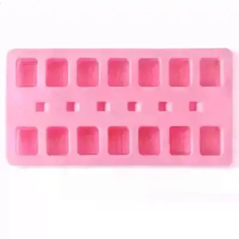 Thirteen Mahjong Silicone Baking Epoxy Mousse Three-dimensional Mould Dessert Pudding Creative Cold Dish Food Grade Abrasives