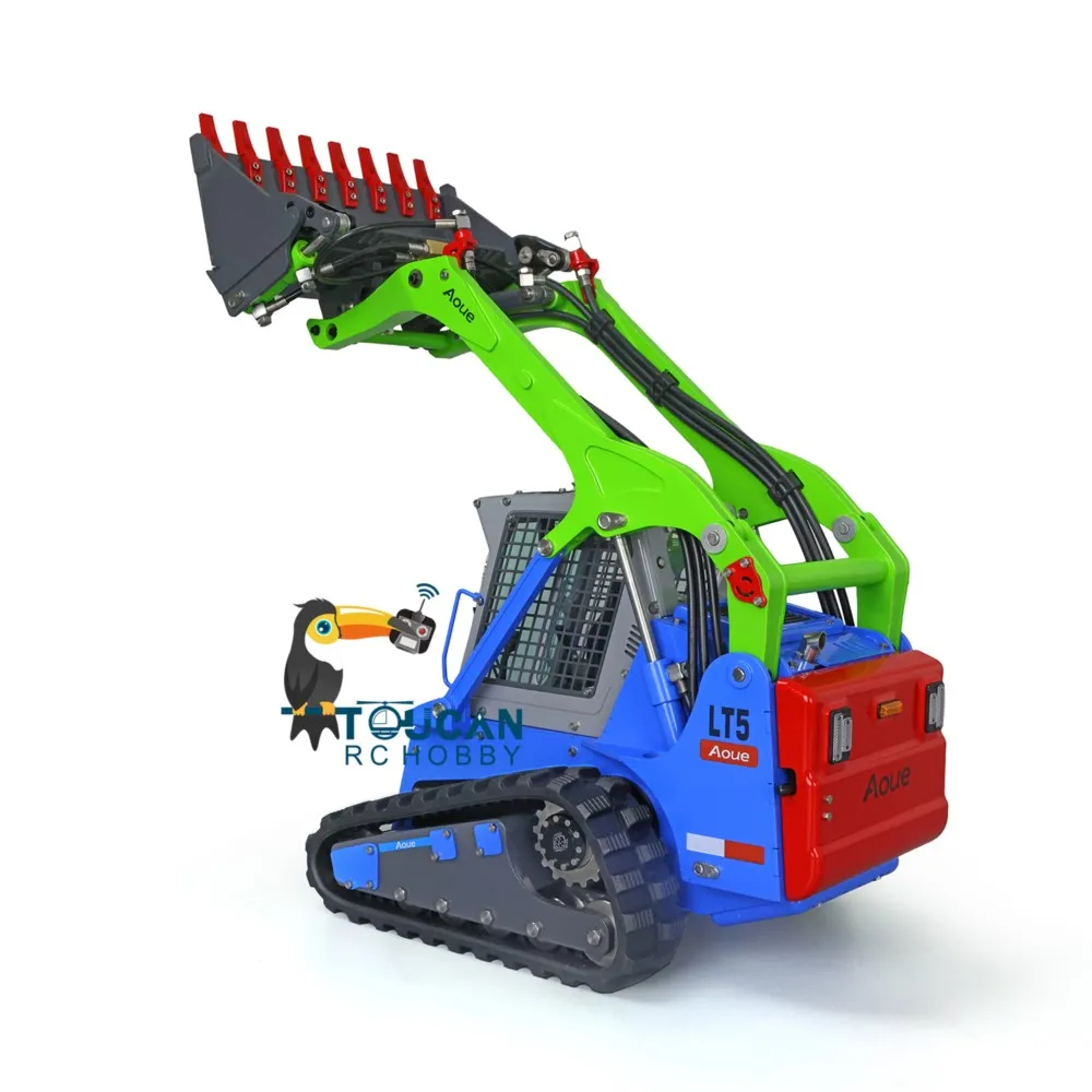 Lesu 1/14 Aoue Lt5 Hydraulic Tracked Skid-Steer RC Loader I6S Radio Controller Construction Machine Driver Battery Thzh1275-SMT7