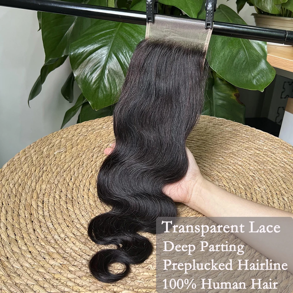 

Объемная волна 4x6, прозрачная кружевная застежка, 100% человеческие волосы # 1B Натуральный цвет, глубокий пробор, расплавленная кожа, невидимое кружево, необработанные девственные волосы