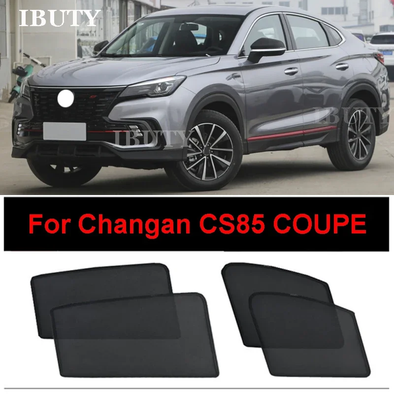 

For Changan CS85 COUPE 2019-2023 Car Sunshade Sun Visor Side Window Mesh Curtains Sun Protection Cover Heat Insulation Sunshield