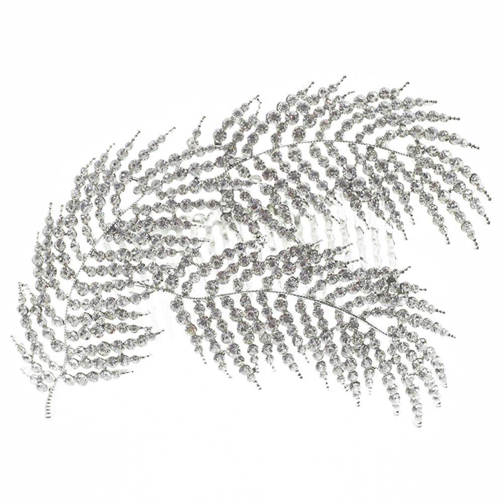 

Crystal Bridal Hair Comb Elegant Rhinestones Side Combs for Wedding Party Prom Accessories Lightweight Comfortable