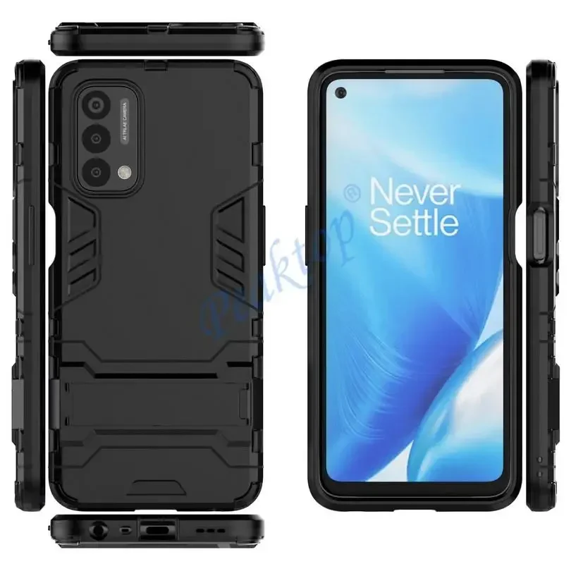 Hybrid Armor Case for OnePlus Nord N200  5G N10 N100 OnePlus 9R 9 Pro 8T 8 7T 7 Pro Case stand Protect Phone Cover