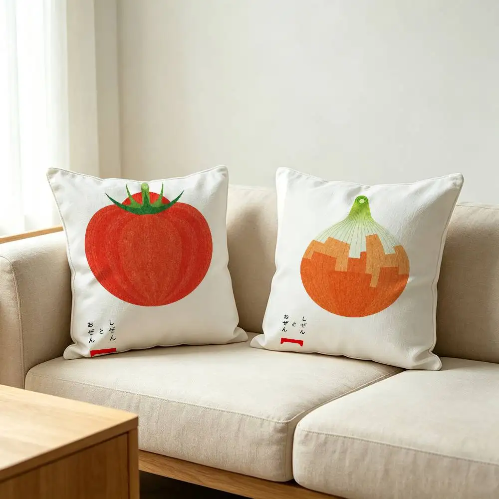 Fashion Food Throw Pillow Cover Neutral Decor Cushion Cover Soft Sofa Couch Bed Home Decor Pillow Case
