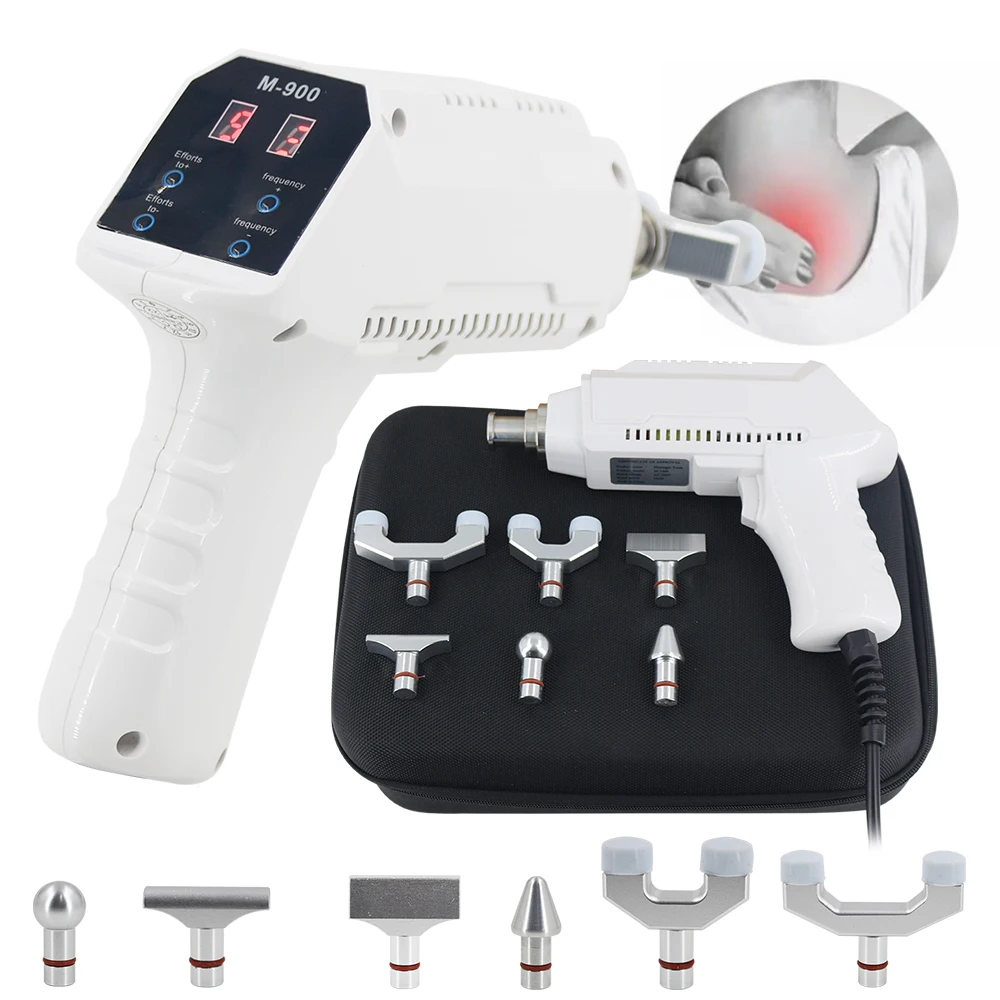 

900N Electric Chiropractic Adjusting Tools 7 Heads Chiropractic Correction Spine Massage Gun For Arthritis Pain 2025