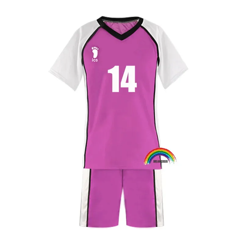 Haikyuu Temporada 3 Cosplay Jersey Shiratorizawa uniformes de la Academia Wakatoshi Ushijima Eita Semi Satori Tendo ropa deportiva conjuntos de disfraces
