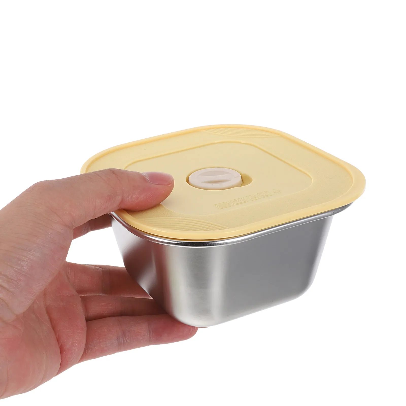 3Pcs Stainless Steel Snack Containers Stackable Leakproof Silicone Lid Reusable Sauce Lunch Box Meal Prep Condiment Storage