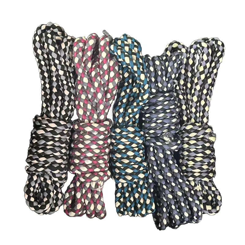 Tali Berbagai Gaya Acak 6m/8m Tali Anyaman Tahan Aus Tali Luar Ruangan untuk Penanganan dan Transportasi Kargo Mobil