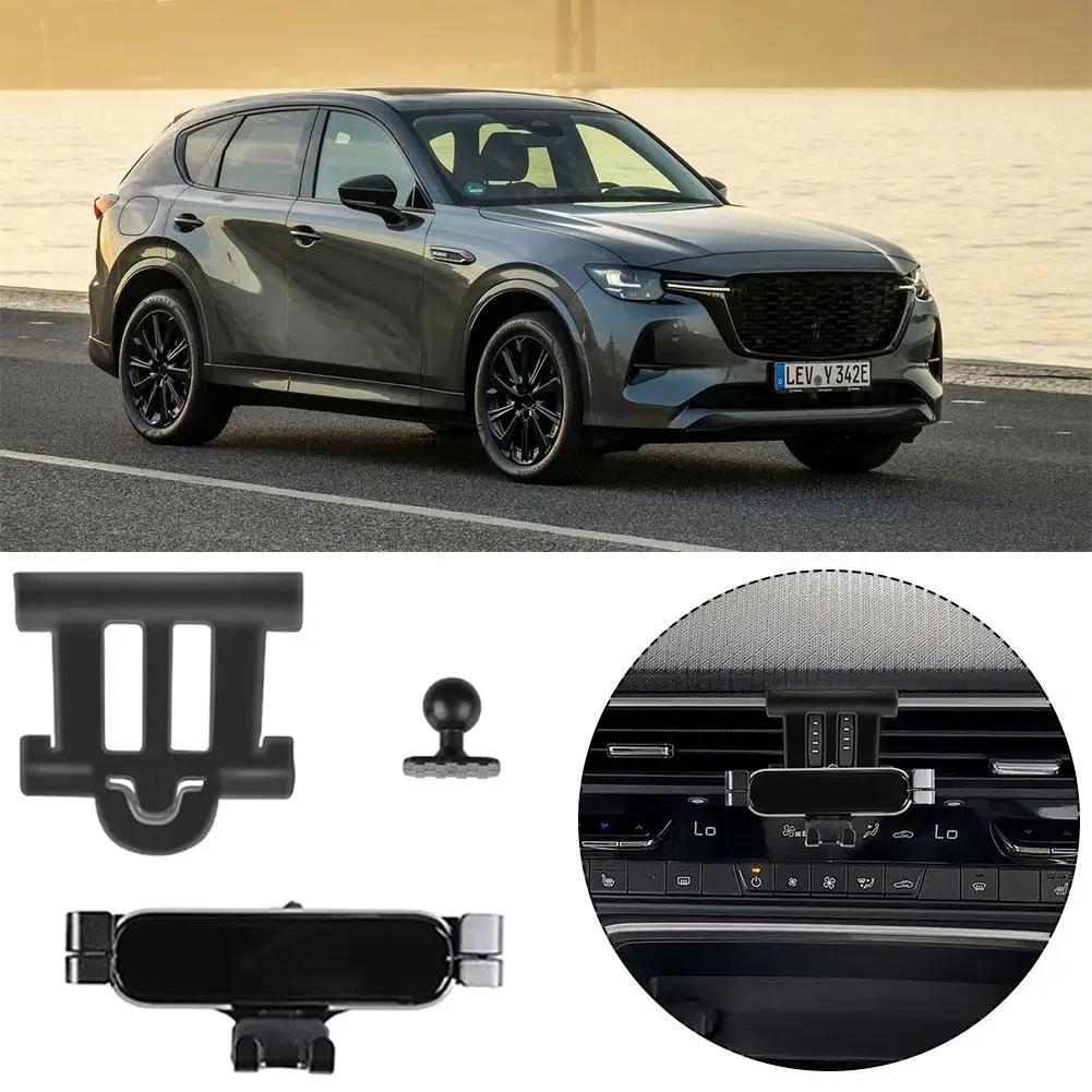 

For Mazda CX-60 2022 Car Mobile Phone Holder Dashboard Vent Holder Smart Cell Bracket Car Phone Phone F5X9 Air Mount L7Y4