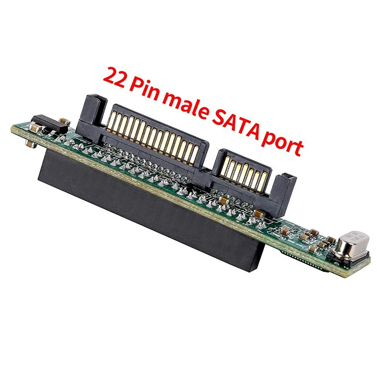 44Pin Female Converter Adapter Card,22-Pin SATA Male to IDE,2.5-Inch Hard Drive,Transfer Rate is 150MB/s,Support Windows, 98SE