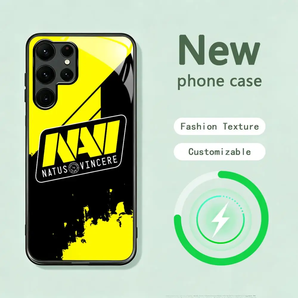 Navi cool logo fashion design ins Phone Case For Samsung S26 S25 S24 S23 S22 S21 S20 Plus Ultra Note20 Glass Magnetic Case