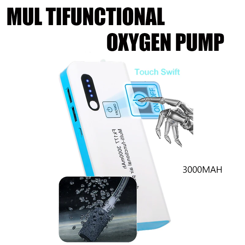 

WEIHE Mul Тифункциональный кислородный насос Портативный аэробный насос с перезаряжаемой батареей