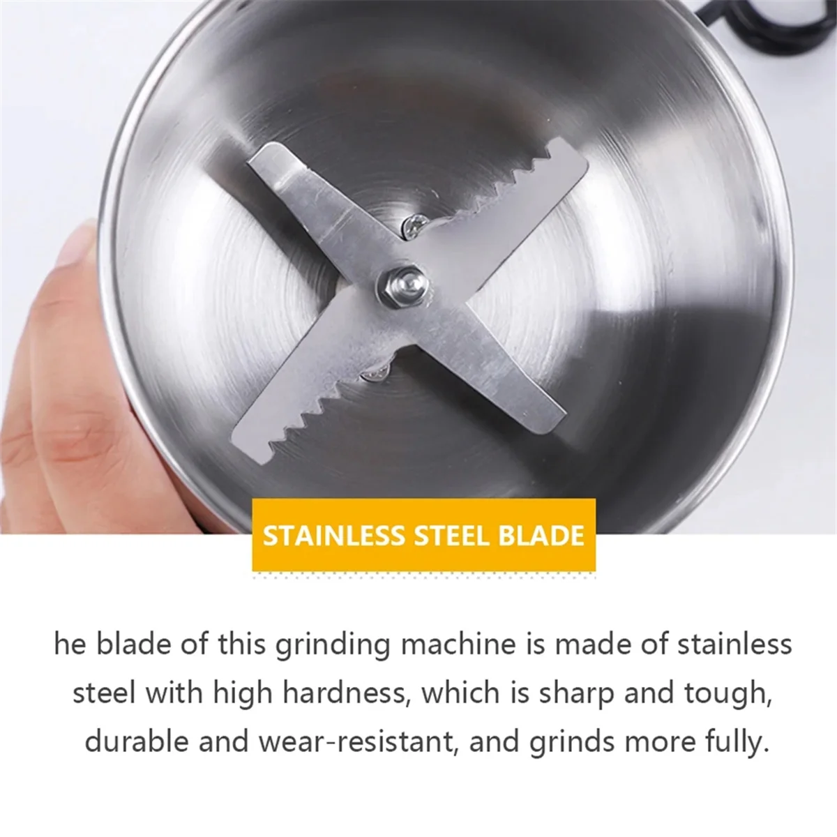 Grinder Household Electric Bean Grinder Dry Grinder Portable Coffee Bean Beater for Coffee Powder Machine US image 6