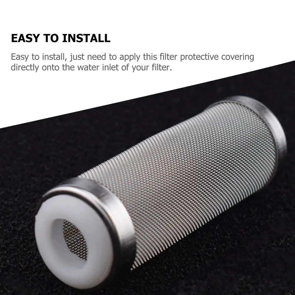 2Pcs Filter Mesh Guards Metal Aquarium Tank Intake Strainers Easy Install Aquarium Filter Accessories for Water Filtration